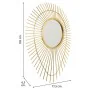 Wall mirror Alexandra House Living Golden Metal Glass 6 x 105 x 77 cm by Alexandra House Living, Wall-Mounted Mirrors - Ref: ...