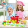 Kit aus Spielzeuglebensmittel Colorbaby Geschirr und Küchenutensilien 33 Stücke (12 Stück) von Colorbaby, Lebensmittel - Ref:...