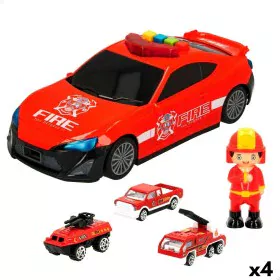 Spielset Fahrzeuge Speed & Go 30 x 9,5 x 13 cm Feuerwehrmann Licht Sound 4 Stück von Speed & Go, Kraftfahrzeuge - Ref: S89006...