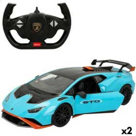 Carro Rádio Controlo Lamborghini Huracán STO Azul 1:14 (2 Unidades) de Lamborghini, Carrinhos e camiões - Ref: S8900667, Preç...