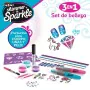 Set de Belleza Cra-Z-Art 2 x 13 x 2 cm Infantil Uñas Pelo Cuerpo Purpurina 4 Unidades de Cra-Z-Art, Neceseres para maquillaje...