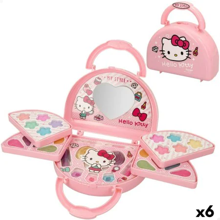 Schminkset für Kinder Hello Kitty 15 x 11,5 x 5,5 cm 6 Stück von Hello Kitty, Kosmetikkoffer - Ref: S8900743, Preis: 78,90 €,...