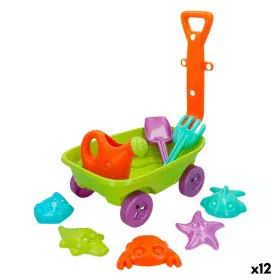 Beach toys set Colorbaby Wheelbarrow polypropylene (12 Units) by Colorbaby, Sandpit and beach toys - Ref: S8900830, Price: 96...