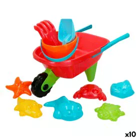 Set di giocattoli per il mare Colorbaby Carriola polipropilene (10 Unità) di Colorbaby, Giocattoli per sabbia e da spiaggia -...