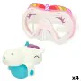 Set aus Wasserpistole und Tauchermaske Eolo Einhorn 14,5 x 10 x 6,5 cm (4 Stück) von Eolo, Wasserpistolen - Ref: S8900870, Pr...