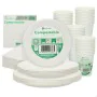 Party supply set Procos White (180 Pieces) by Procos, Party items - Ref: S8900927, Price: 17,91 €, Discount: %