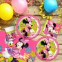 Party supply set Minnie Mouse 37 Pieces by Minnie Mouse, Party items - Ref: S8900929, Price: 11,23 €, Discount: %