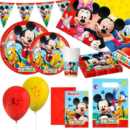 Party supply set Mickey Mouse 66 Pieces by Mickey Mouse, Party items - Ref: S8900938, Price: 19,30 €, Discount: %