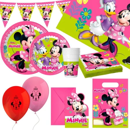 Party supply set Minnie Mouse 66 Pieces by Minnie Mouse, Party items - Ref: S8900939, Price: 19,30 €, Discount: %