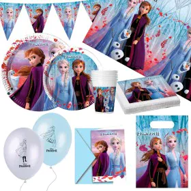 Party supply set Frozen 66 Pieces by Frozen, Party items - Ref: S8900941, Price: 19,30 €, Discount: %