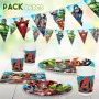 Party supply set The Avengers 66 Pieces by The Avengers, Party items - Ref: S8900942, Price: 19,30 €, Discount: %