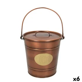 Ice Bucket Aktive Ice Copper Galvanised Steel 5 L 26,5 x 25,5 x 23,5 cm (6 Units) by Aktive, Ice buckets and tongs - Ref: S89...