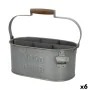 Cesta Decorativa Aktive Acero Galvanizado 35,5 x 16 x 19,5 cm Botellero (6 Unidades) de Aktive, Cajas - Ref: S8901267, Precio...