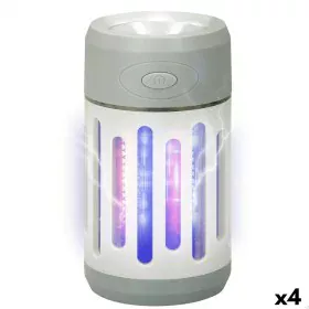 Lâmpada antimosquitos recarregável com LED 2 em 1 Aktive 7 x 13 x 7 cm (4 Unidades) de Aktive, Controlo de insetos - Ref: S89...