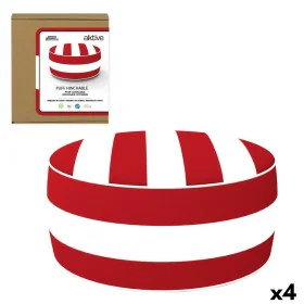 Inflatable Puff Aktive Striped Colonial 53 x 23 x 53 cm (4 Units) by Aktive, Footstools - Ref: S8901347, Price: 49,39 €, Disc...