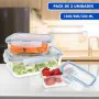 Set de Recipientes de Cocina Herméticos Apilables Max Home 6 Unidades 23 x 7,5 x 17,5 cm de Max Home, Almacenamiento de alime...