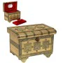 Caja-Joyero Alexandra House Living Dorado Aluminio Madera MDF 17 x 13 x 27 cm de Alexandra House Living, Cajas - Ref: D163135...