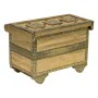 Jewelry box Alexandra House Living Golden Aluminium MDF Wood 17 x 13 x 27 cm by Alexandra House Living, Boxes - Ref: D1631351...