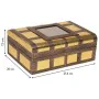 Caja-Joyero Alexandra House Living Dorado Aluminio Madera MDF 20 x 7 x 27 cm de Alexandra House Living, Cajas - Ref: D1631355...