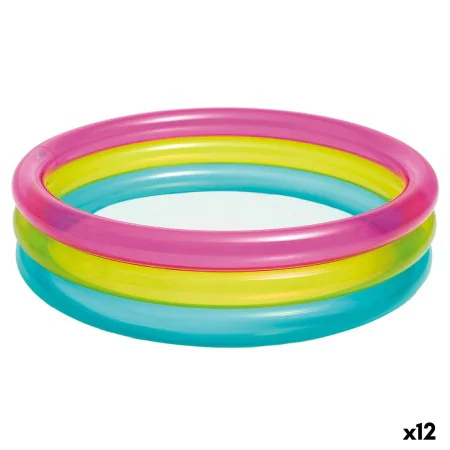 Inflatable Paddling Pool for Children Intex Rainbow Rings 63 L 86 x 25 x 86 cm (12 Units) by Intex, Paddling Pools - Ref: S89...