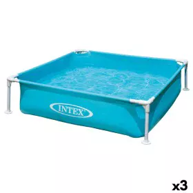 Piscine pour enfants Intex Mini Frame Bleu Carré 342 L 122 x 30 x 122 cm (3 Unités) de Intex, Piscines et Bassins pour enfant...