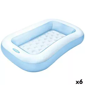 Piscina Gonfiabile per Bambini Intex Rettangolare Azzurro Bianco 90 L 166 x 25 x 100 cm (6 Unità) di Intex, Piscine gonfiabil...