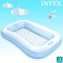 Pataugeoire gonflable pour enfants Intex Rectangulaire Bleu Blanc 90 L 166 x 25 x 100 cm (6 Unités) de Intex, Piscines et Bas...