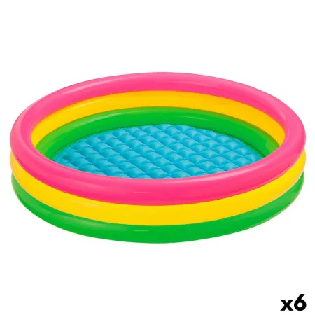 Pataugeoire gonflable pour enfants Intex Sunset Anneaux 131 L 114 x 25 x 114 cm (6 Unités) de Intex, Piscines et Bassins pour...