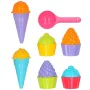 Set de Juguetes de Playa Colorbaby 15 Piezas Moldes Helado Cupcake (24 Unidades) de Colorbaby, Juguetes para la arena y para ...