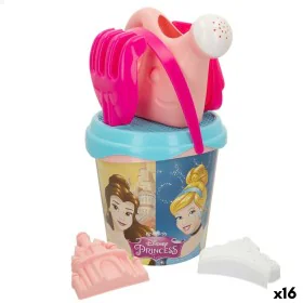 Set de jouets de plage Princesses Disney Ø 18 cm (16 Unités) de Disney Princess, Jouets de sable et de plage - Réf : S8902148...