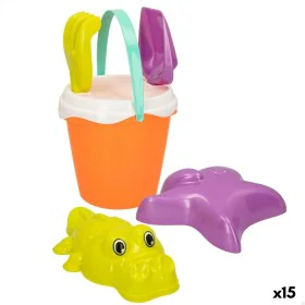 Set de Juguetes de Playa Colorbaby Ø 18 cm Polipropileno (15 Unidades) de Colorbaby, Juguetes para la arena y para la playa -...