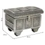 Box-Schmuckkästchen Alexandra House Living Silberfarben Aluminium Holz MDF 20 x 25 x 30 cm von Alexandra House Living, Schmuc...