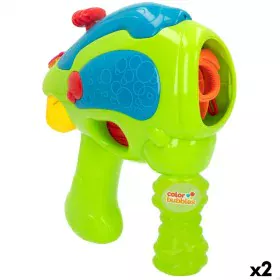 Bubble Blowing Game Colorbaby Green Gun 118 ml 20,5 x 23,5 x 8,5 cm (2 Units) by Colorbaby, Bubble-Making Toys - Ref: S890223...