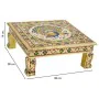 Table d'appoint Alexandra House Living Doré Aluminium Bois MDF 38 x 14 x 38 cm de Alexandra House Living, Tables - Réf : D163...