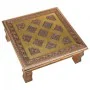 Mesa de apoio Alexandra House Living Cobre Alumínio Madeira MDF 38 x 14 x 38 cm de Alexandra House Living, Jogos de móveis - ...