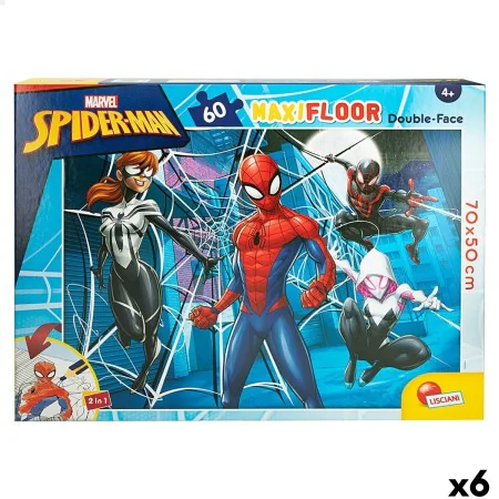 Child's Puzzle Spider-Man Double-sided 60 Pieces 70 x 1,5 x 50 cm (6 Units) by Spider-Man, Jigsaws - Ref: S8902565, Price: 47...