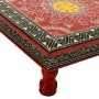 Side table Alexandra House Living Red Aluminium MDF Wood 38 x 14 x 38 cm by Alexandra House Living, Tables - Ref: D1631372, P...