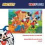 Puzzle Infantil Mickey Mouse Doble cara 108 Piezas 70 x 1,5 x 50 cm (6 Unidades) de Mickey Mouse, Puzzles - Ref: S8902569, Pr...