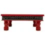 Side table Alexandra House Living Red Aluminium MDF Wood 38 x 14 x 38 cm by Alexandra House Living, Tables - Ref: D1631372, P...