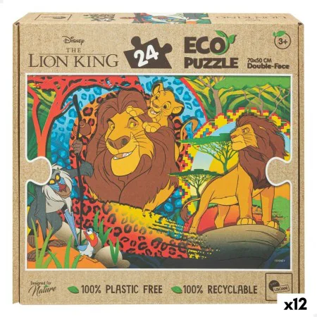 Puzzle Infantil The Lion King Dupla face 24 Peças 70 x 1,5 x 50 cm (12 Unidades) de The Lion King, Puzzles - Ref: S8902577, P...