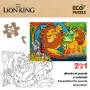 Puzzle Enfant The Lion King Double face 24 Pièces 70 x 1,5 x 50 cm (12 Unités) de The Lion King, Puzzles classiques - Réf : S...