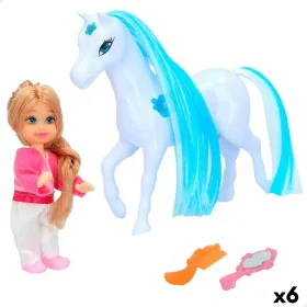 Poupée Colorbaby Bella Cheval 13 x 14 x 4,5 cm (6 Unités) de Colorbaby, Poupées mannequins - Réf : S8902623, Prix : 29,14 €, ...