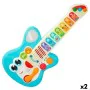 Baby Guitar Winfun Blue 17 x 38 x 5 cm (2 Units) by Winfun, Guitars & Strings - Ref: S8902702, Price: 32,77 €, Discount: %