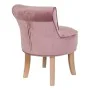 Banqueta Alexandra House Living Cor de Rosa Veludo Borracha 46 x 58 x 45 cm de Alexandra House Living, Cadeiras - Ref: D16313...