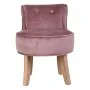 Banqueta Alexandra House Living Cor de Rosa Veludo Borracha 46 x 58 x 45 cm de Alexandra House Living, Cadeiras - Ref: D16313...