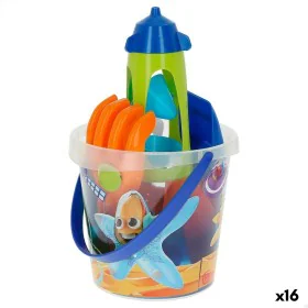 Beach toys set Colorbaby Mr Craby Ø 18 cm polypropylene (16 Units) by Colorbaby, Sandpit and beach toys - Ref: S8902733, Pric...