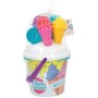 Set de Juguetes de Playa Colorbaby Ø 18 cm 11 Piezas Helado Polipropileno (15 Unidades) de Colorbaby, Juguetes para la arena ...