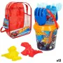 Conjunto de brinquedos de praia Hot Wheels Ø 18 cm Polipropileno (12 Unidades) de Hot Wheels, Brinquedos para caixas de areia...