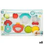 Set of rattles Colorbaby 6 Pieces 12,5 x 1,5 x 6,5 cm (6 Units) by Colorbaby, Rattles and plush hoops - Ref: S8902829, Price:...