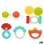 Set of rattles Colorbaby 6 Pieces 12,5 x 1,5 x 6,5 cm (6 Units) by Colorbaby, Rattles and plush hoops - Ref: S8902829, Price:...